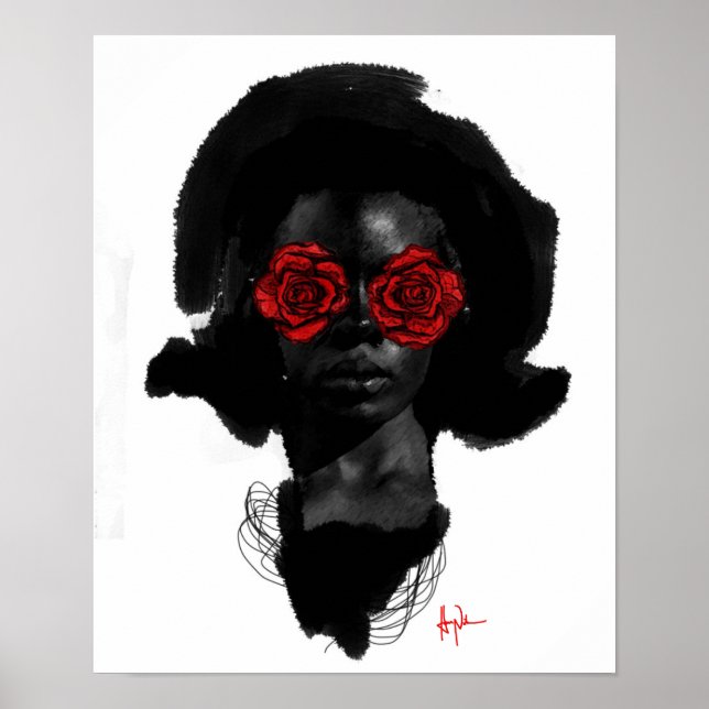 Póster "Para Meninas de Rosa" (Frente)