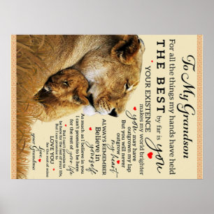 Poster Para Minha Avó Presente De Aniversário, Nicce Lo