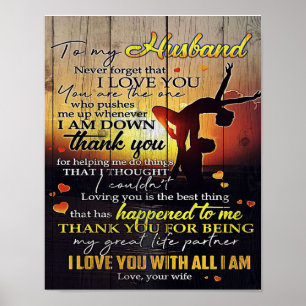 Poster Para Minha Letra Marido, Bonito Cita Presente