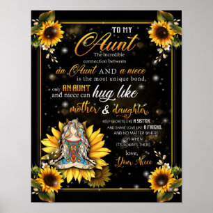 Poster Para Minha Tia Presente, Bonito Presente De Girass