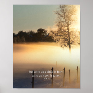 Poster Para Nós Um Filho Nos é Dado Isaías 9:6 Natal S