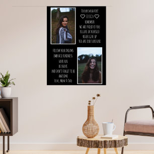 Poster Para nossa Colagem de Fotos de Mensagem Filha