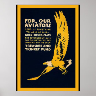 Póster Para nossa guerra mundial 1 do vintage do ~ dos