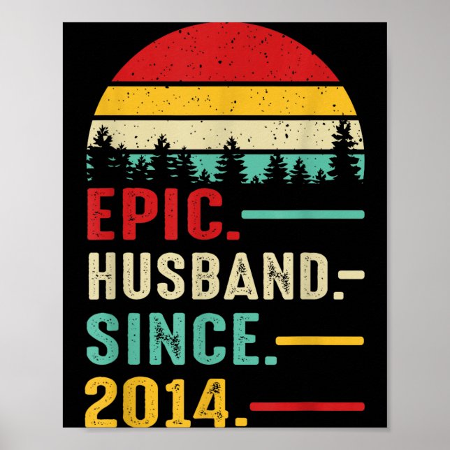 Poster Para o 11º Aniversário de Casamento Dele Épico (Frente)