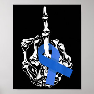 Poster Para o Cancer do cólon do dedo médio do Cancer