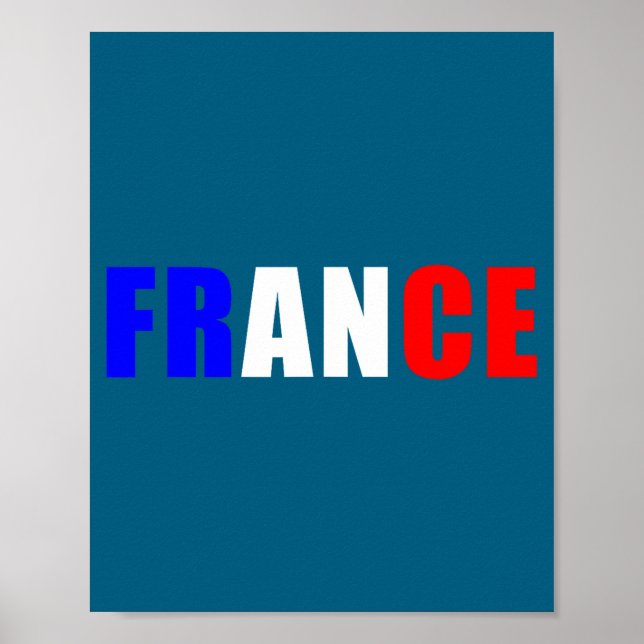 Poster Para o conjunto da bandeira da França Jersey franc (Frente)