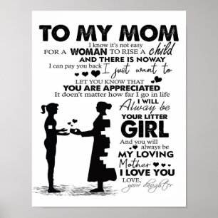 Poster Para o Decor da Minha Mãe   Presente Para Férias