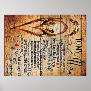 Poster Para o meu amor Meu Marido Presente Oferta de