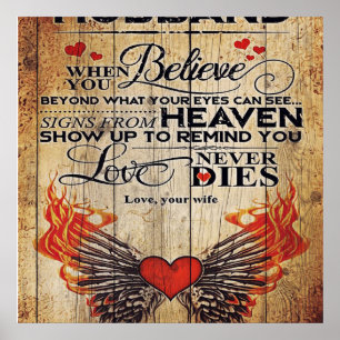 Poster Para o meu marido Design   Carta De Amor Presente 