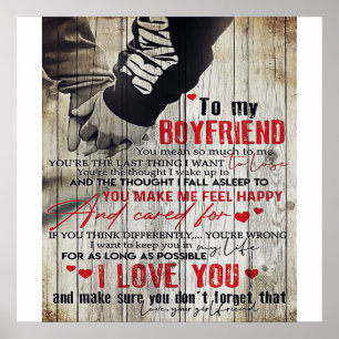 Poster Para o meu marido presente   Carta Marido Adoráve