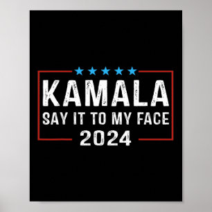 Poster Para O Meu Rosto Kamala Harris Para O Presidente 2