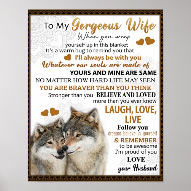 Poster Para o presente de aniversário da minha esposa de  (Frente)