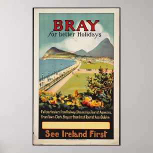 Poster para o zurro, Ireland das viagens vintage