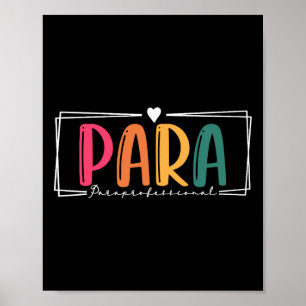 Poster Para Profissional Paraeducador Primeiro Dia de Vol