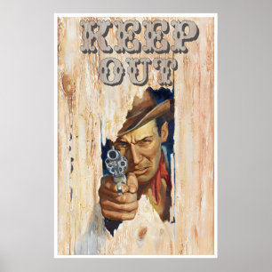 Poster para Quarto de Crianças Arte de Cowboy Impr
