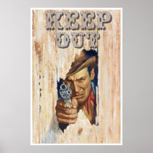 Poster para Quarto de Crianças Arte de Cowboy Impr