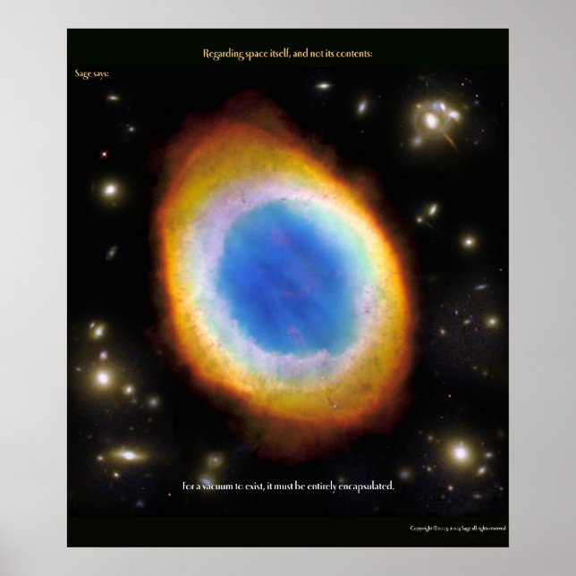 Póster Para que exista um vácuo.. (Frente)