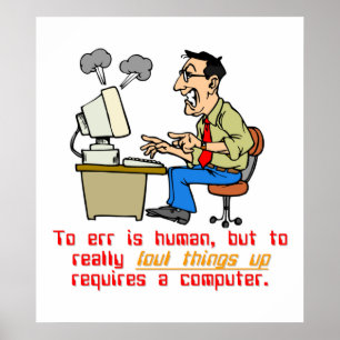 Poster Para Realmente Erro é Computador (1)