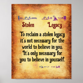 Poster Para Recuperar Um Legado Roubado