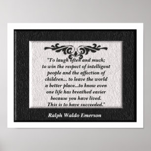 Póster "Para rir frequentemente e muito "