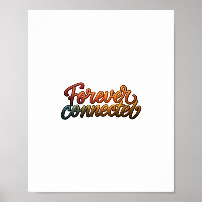 Poster Para sempre conectado (Frente)