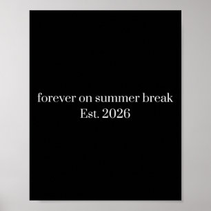 Poster Para Sempre De Férias De Verão Aposentadoria Fofa 