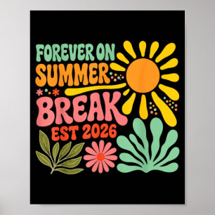 Poster Para Sempre De Férias De Verão Aposentadoria Profe