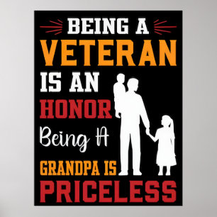 Poster Para sempre em nossa dívida—Feliz Dia dos Veterano