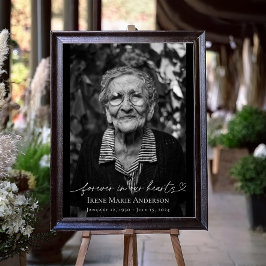 Poster Para sempre em nosso coração Homenagem do Funeral 