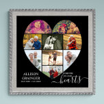 Poster Para sempre em nosso Coração Moldou 9 Colagem de F<br><div class="desc">Poster do serviço Funeral Colagem de Fotos em Forma de Coração que você também pode exibir no acordar ou celebração do encontro de memórias vitalícias. O modelo de foto é configurado para que você adicione suas fotos que são exibidas em formatos paisagem, retrato e quadrado para exibir automaticamente uma forma...</div>