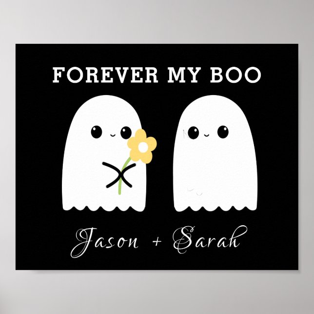 Poster Para sempre Meu Fantasma do Boo Halloween (Frente)