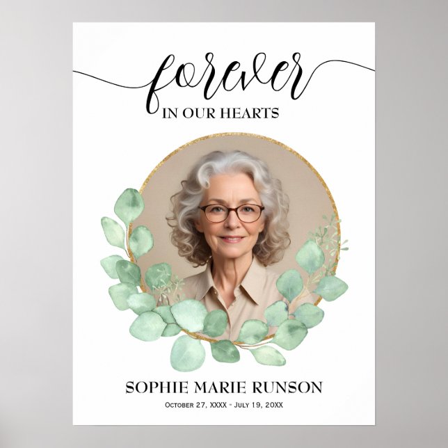 Poster Para sempre no nosso Funeral Eucalyptus (Frente)