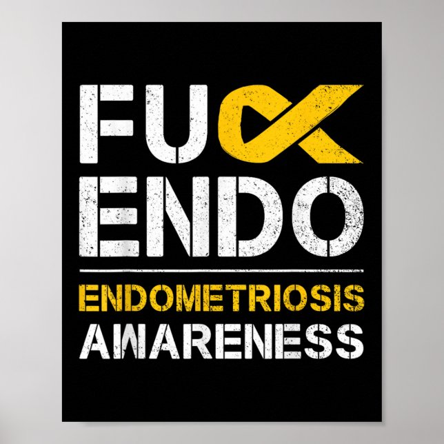 Poster Para Sensibilização para a Endometriose Mês Apoio  (Frente)