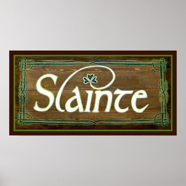 Póster Para Sua Rua Feliz Da Saúde. Dia Dos Patricks! (Frente)