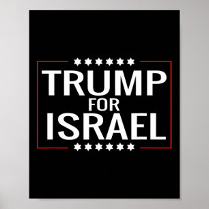 Poster Para Trump 2020 Sinal de Manifestação Hebraica-jud