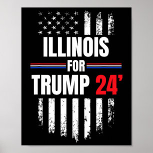 Poster Para Trump 2024 American Flag