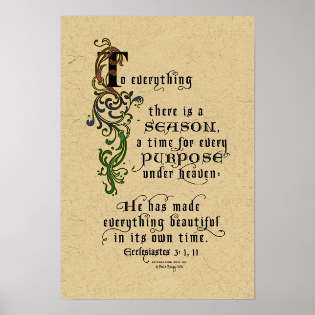 Póster Para tudo que há é uma SEASON (Frente)