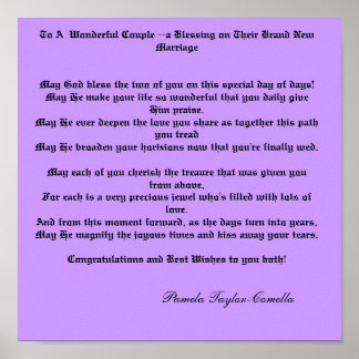 Póster Para um Casal maravilhoso