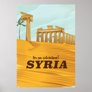 Póster Para uma Aventura! Templo da Síria