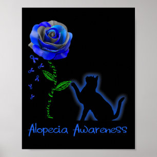 Poster Para Uma Consciência Da Alopecia Cura