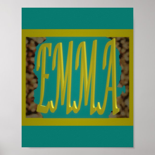 POSTER PARA UMA GAROTA CHAMADA EMMA MARINE BLUE PEBBLBLBL (Frente)
