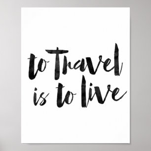 Póster Para viajar é viver