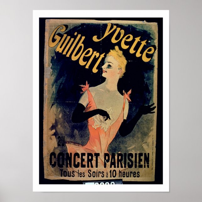 Poster para "Yvette Guilbert Parisiense Concert" ( (Frente)