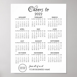 Poster Parabéns ao Calendário Empresarial 2022 Logo