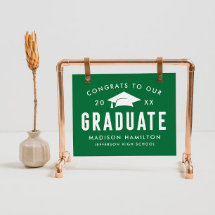 Poster Parabéns ao nosso Formando de Graduação Verde