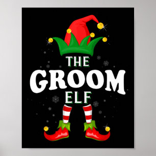 Poster Parabéns da Família Elf do Xmas Groom Corresponden