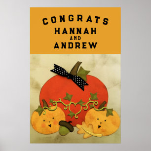 Poster Parabéns de Casamento de chá de panela