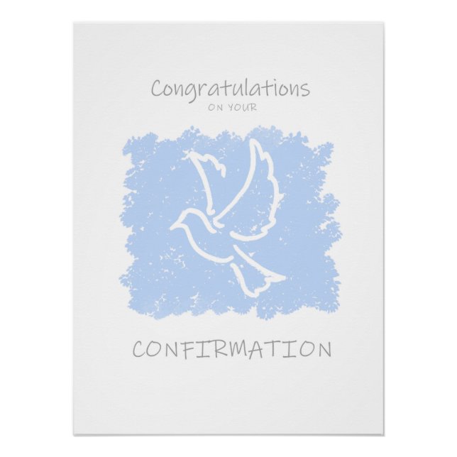 Póster Parabéns de Confirmação (Frente)