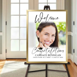 Poster Parabéns de Script OnePhoto de Boas-vindas de Grad
