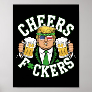 Poster Parabéns Dia de São Patrício Piada Cerveja Engraça